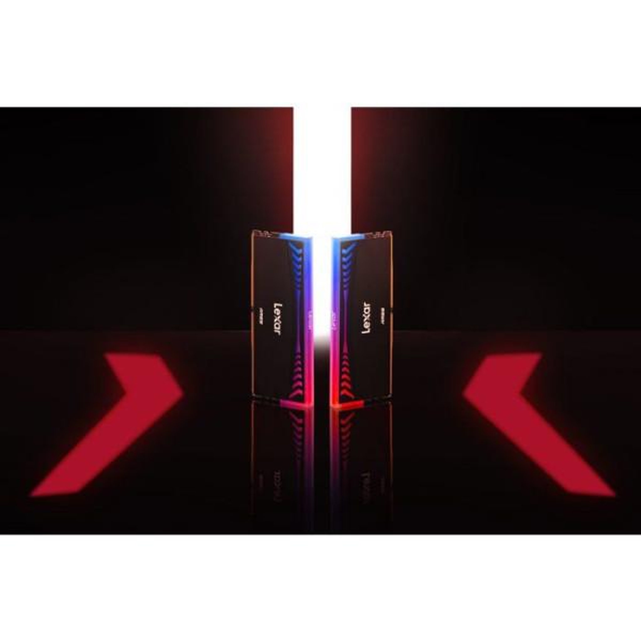 Voir la diapositive 3 : Lexar Barrette Mémoire - LEXAR Ares - DDR5 8000 - CL38 1.45 V - 32 Go (2x 16 Go) - Dissipateur thermique + RGB - Noir