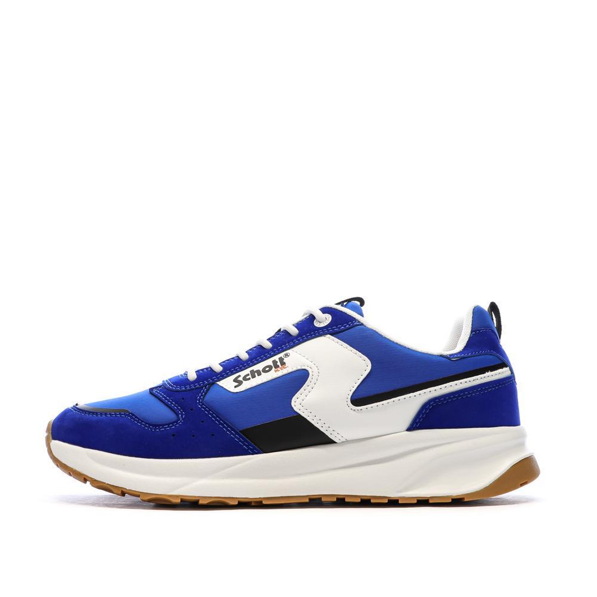 Schott Baskets Bleu Homme Schott Maki. Coloris disponibles : Bleu