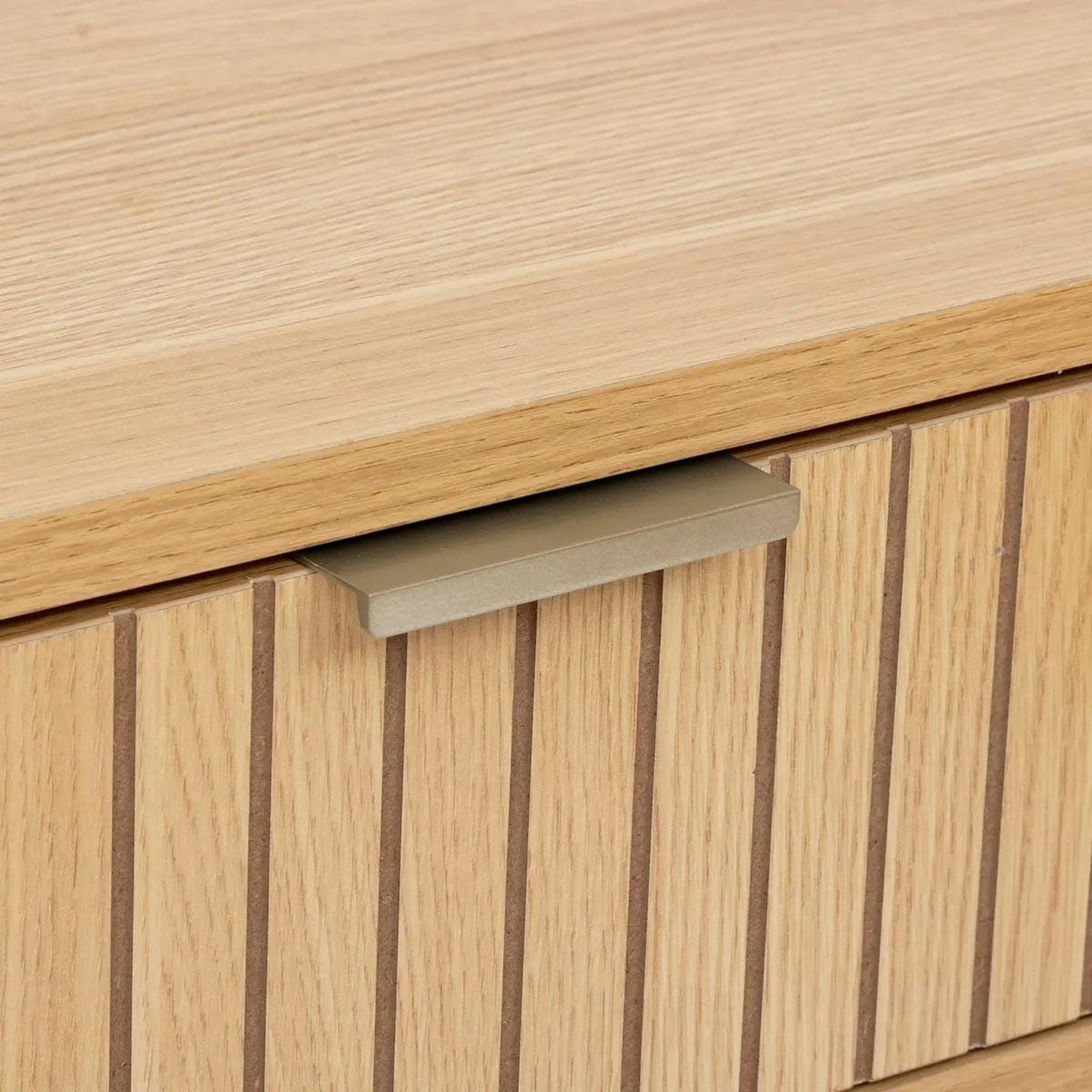 Voir la diapositive 4 : FIVE Console 2 tiroirs  tasso  90cm naturel