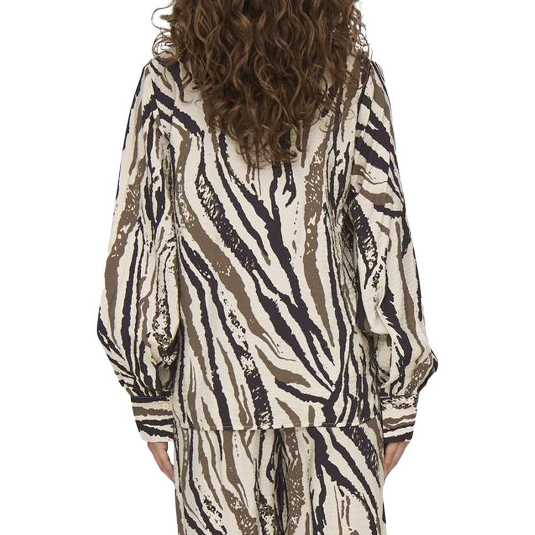 Voir la diapositive 2 : JACQUELINE DE YONG Blouse Beige/Marron Femme JDY Troya