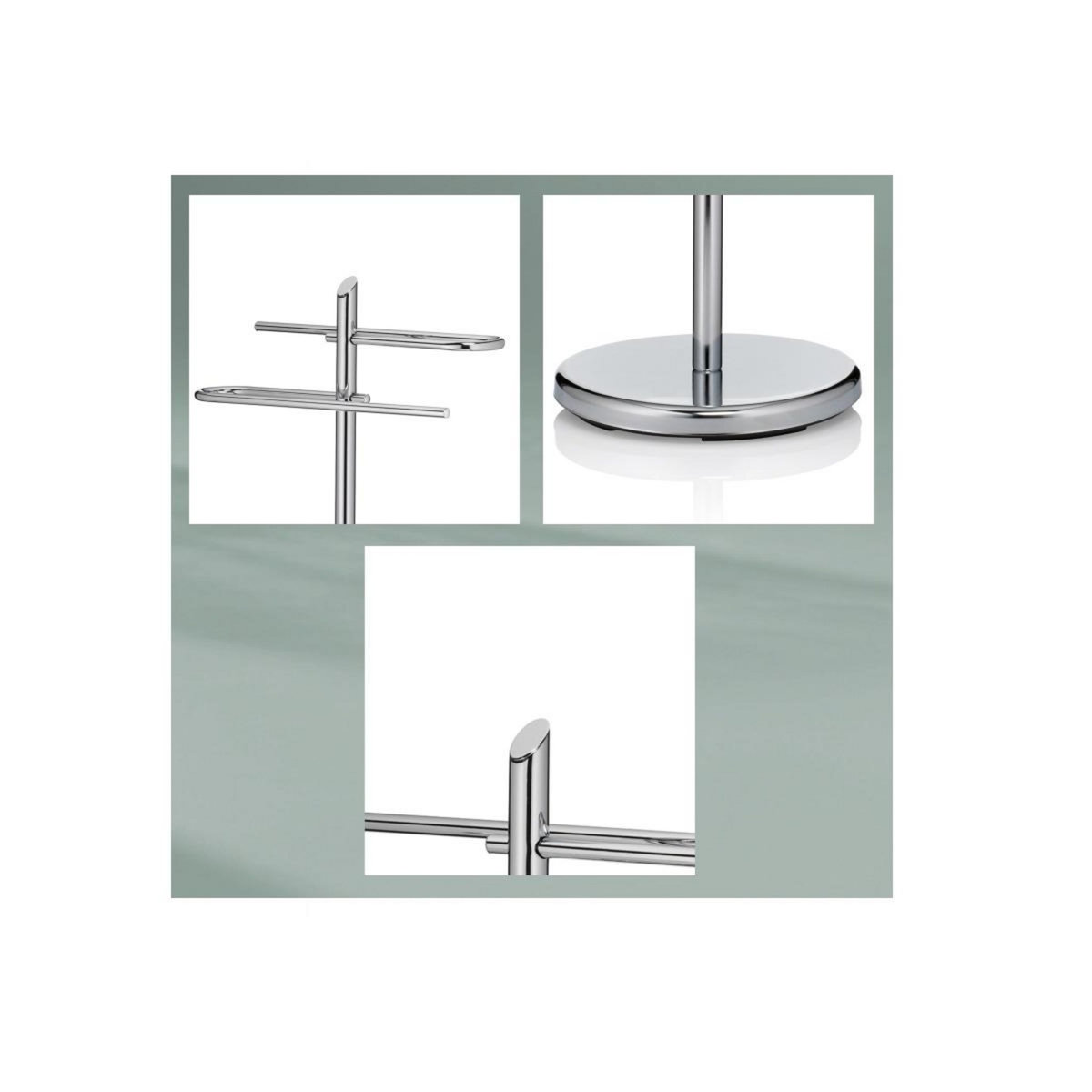 Kela line Porte-serviettes en métal chromé - 20539