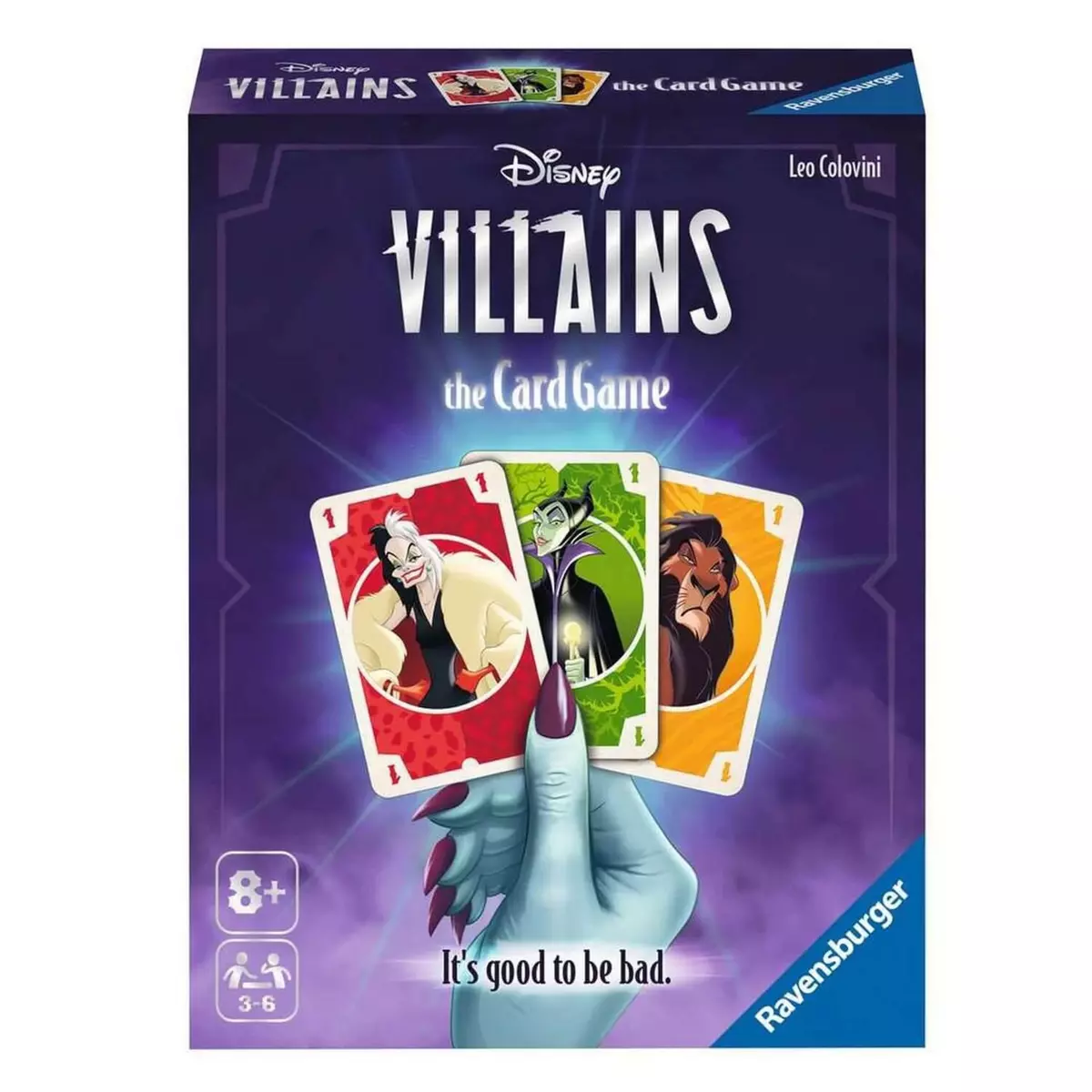 RAVENSBURGER Disney Villains : Le jeu de cartes : 8 américain