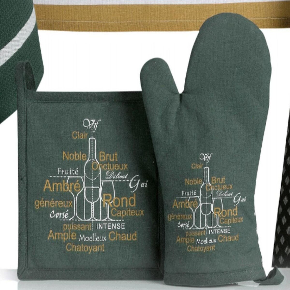 Les Ateliers du Linge Gant et manique imprimés