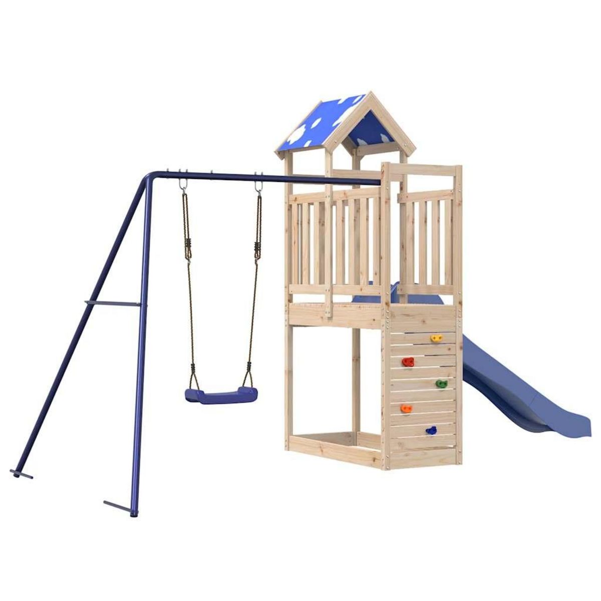 VIDAXL Aire de jeux d'exterieur bois de pin massif