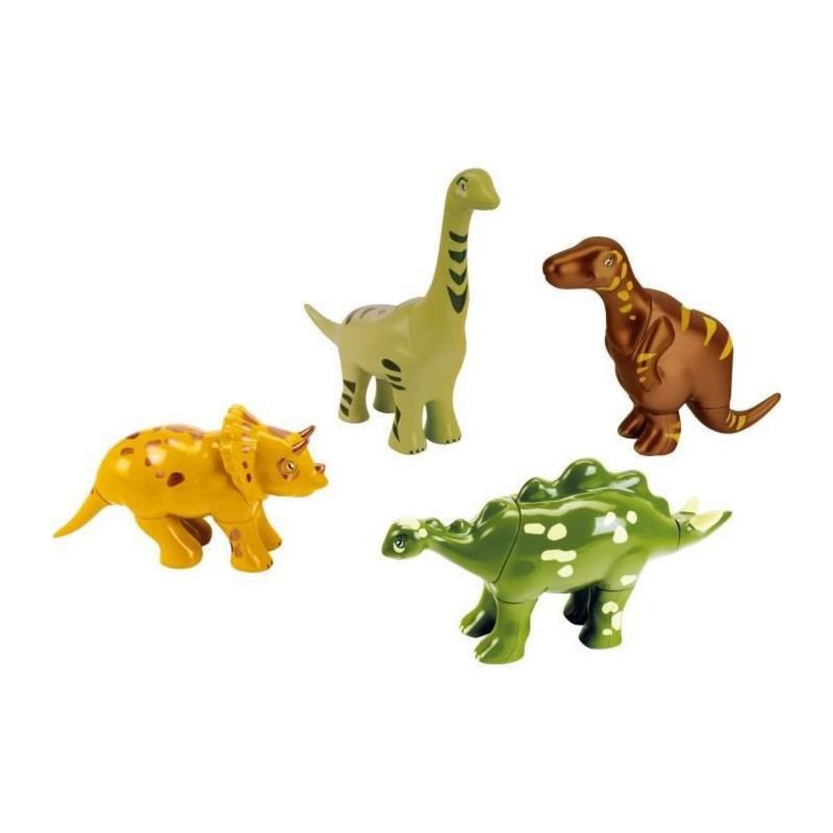 Klein Jouet magnétique - KLEIN - 4 grands dinosaures Funny Puzzle, 1+ - Stimule la créativité et l'habileté manuelle !