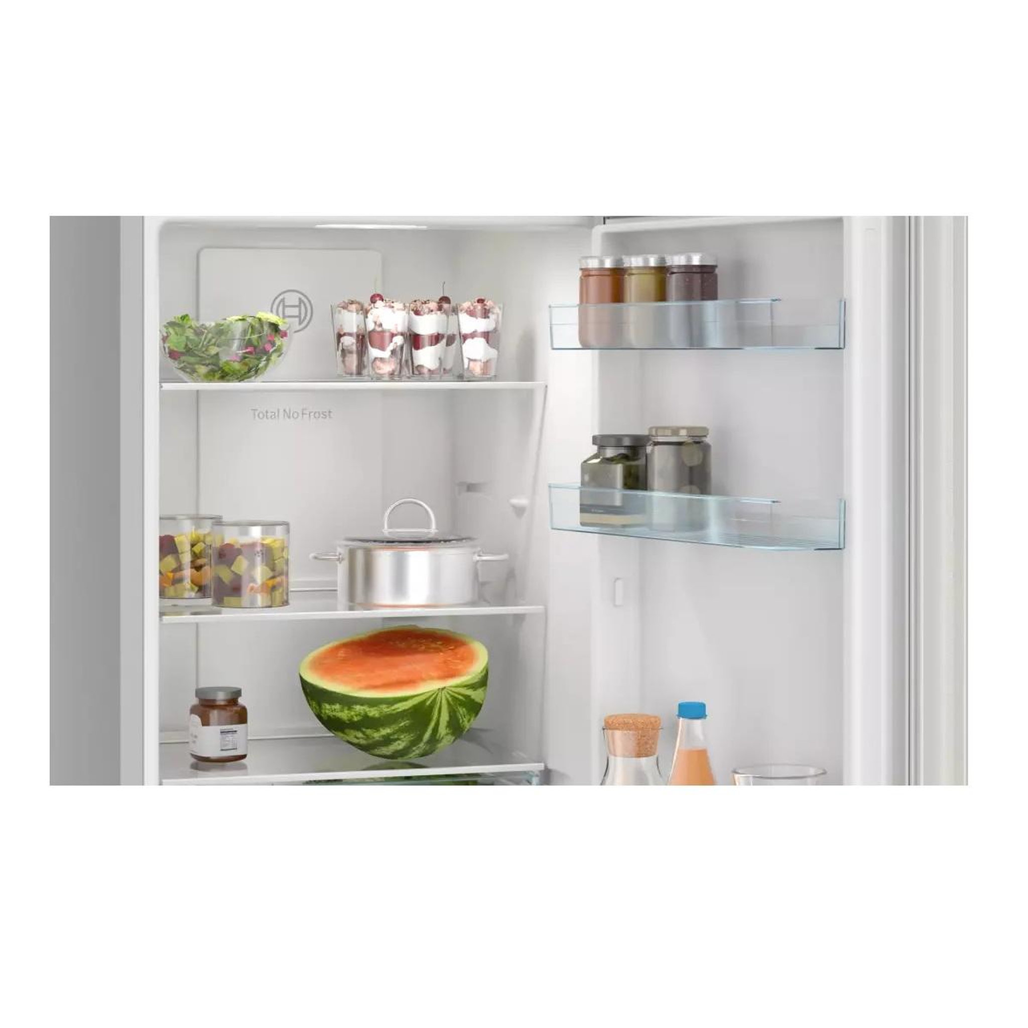 Voir la diapositive 3 : BOSCH Réfrigérateur combiné 61.4cm 279l no frost inox - KGN33NSDB