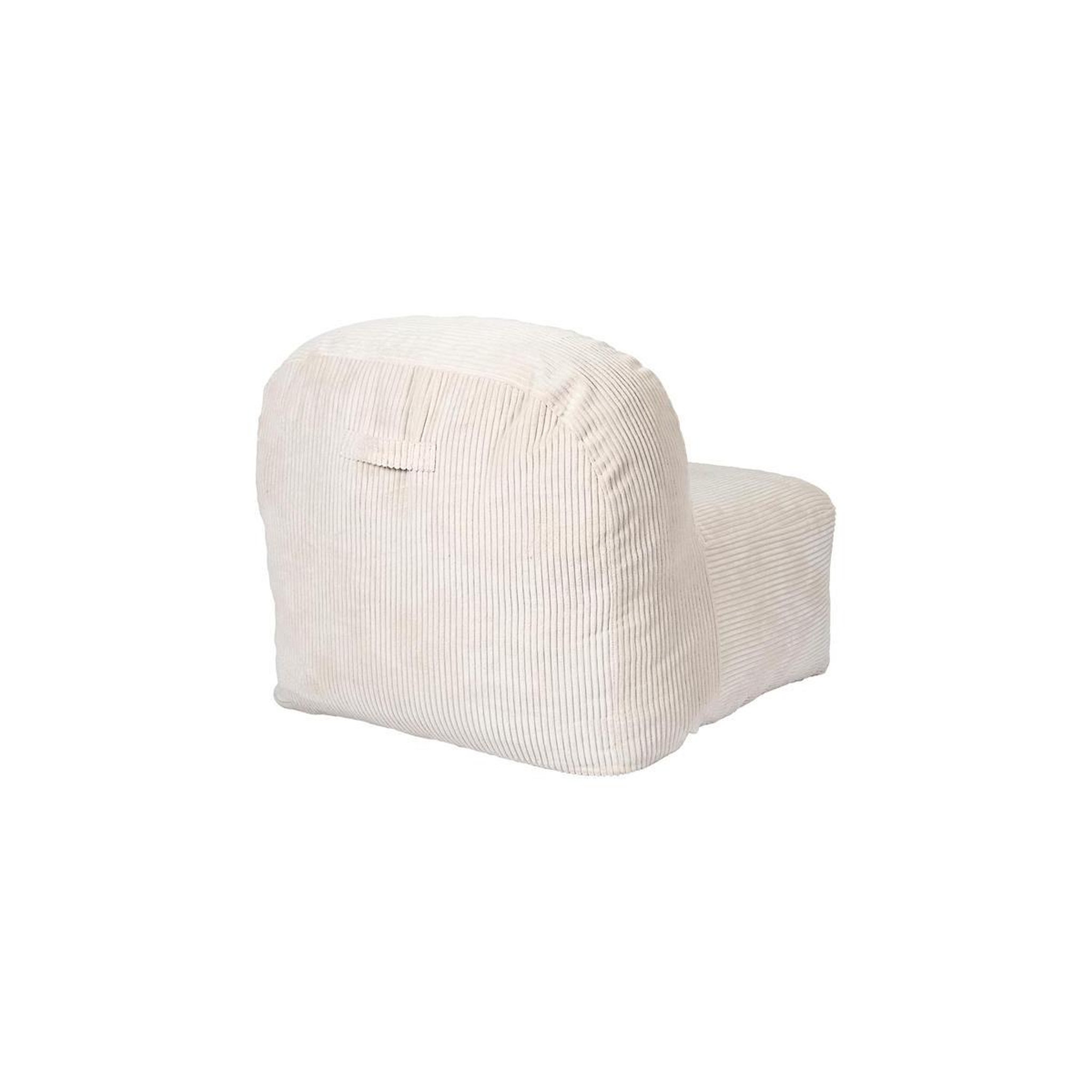 Voir la diapositive 5 : The Home Deco Factory Fauteuil Compressé Côtelé  Scott  85cm Beige