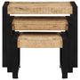 Voir la diapositive 4 : VIDAXL Tables gigognes 3 pcs Bois solide de manguier