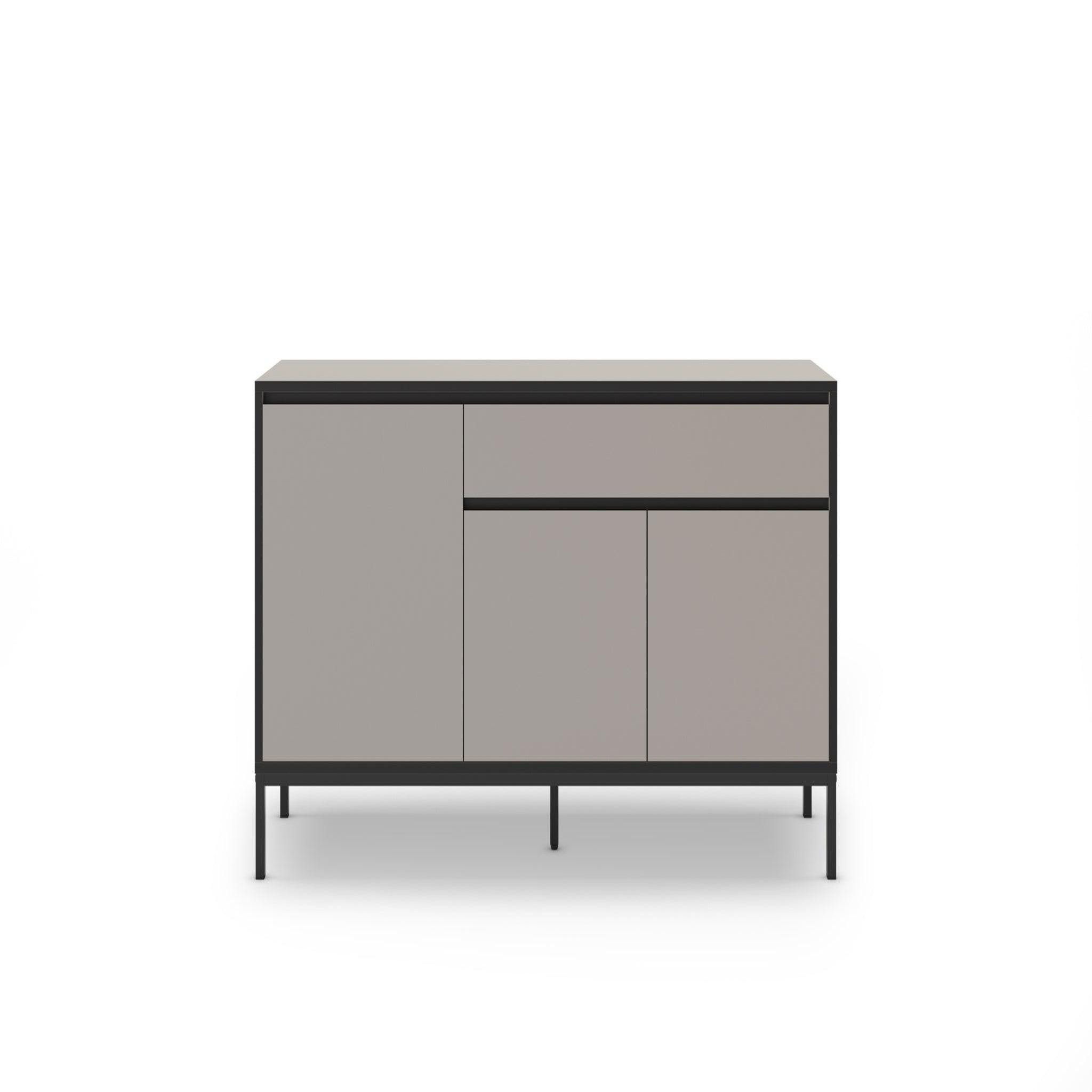 Voir la diapositive 1 : CASANOVA PARIS Vana - buffet 3 portes 140cm en mélamine