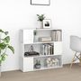 Voir la diapositive 3 : VIDAXL Bibliotheque/Separateur de piece Blanc brillant 100x24x94 cm