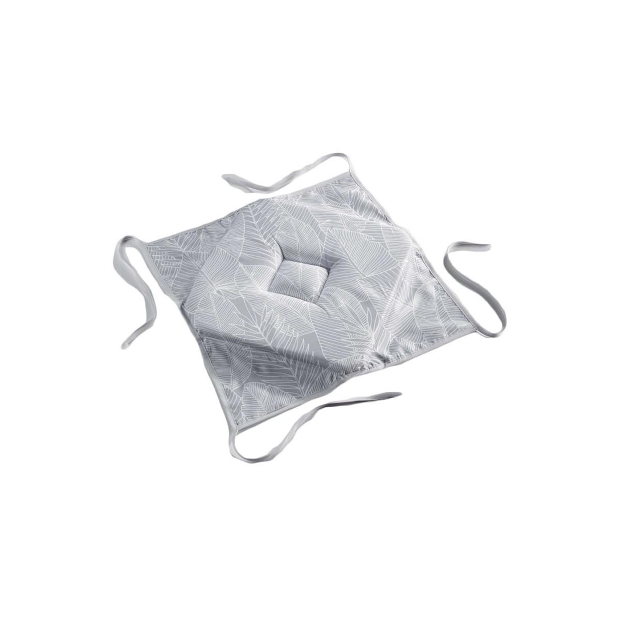 Douceur d'Intérieur Galette de chaise  gatsby  36x36cm gris