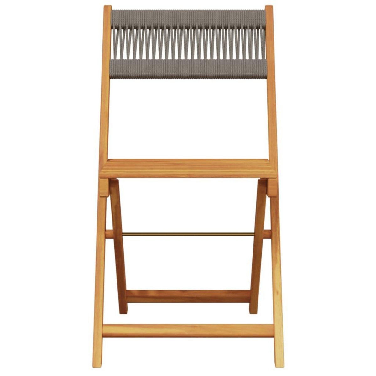 VIDAXL Chaises de jardin pliables lot de 6 gris bois d'acacia massif