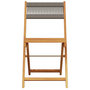 Voir la diapositive 4 : VIDAXL Chaises de jardin pliables lot de 6 gris bois d'acacia massif