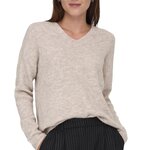 Only Pull  Femme Only Camilla. Coloris disponibles : Beige