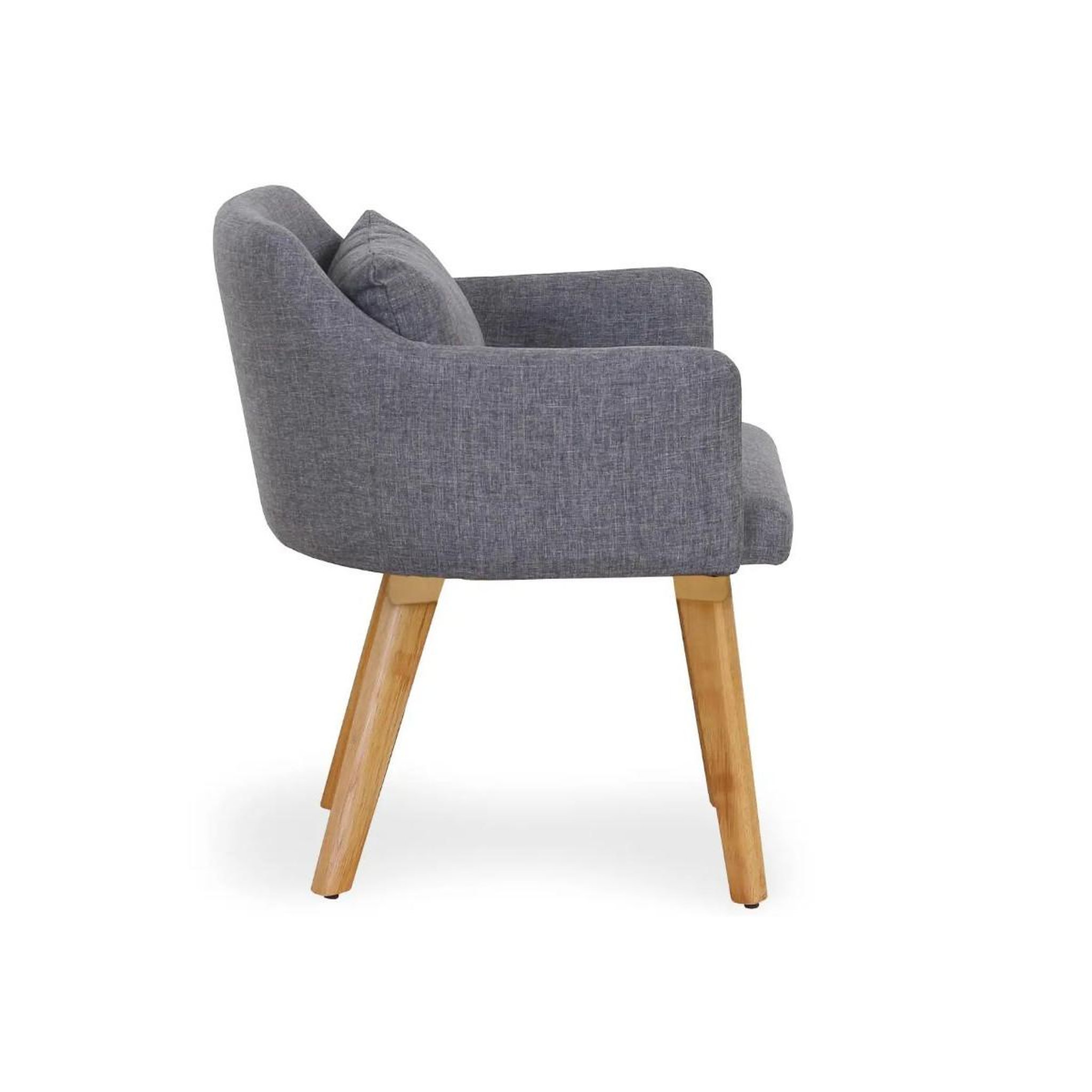 Voir la diapositive 3 : Paris Prix Fauteuil scandinave  alan  70cm gris clair