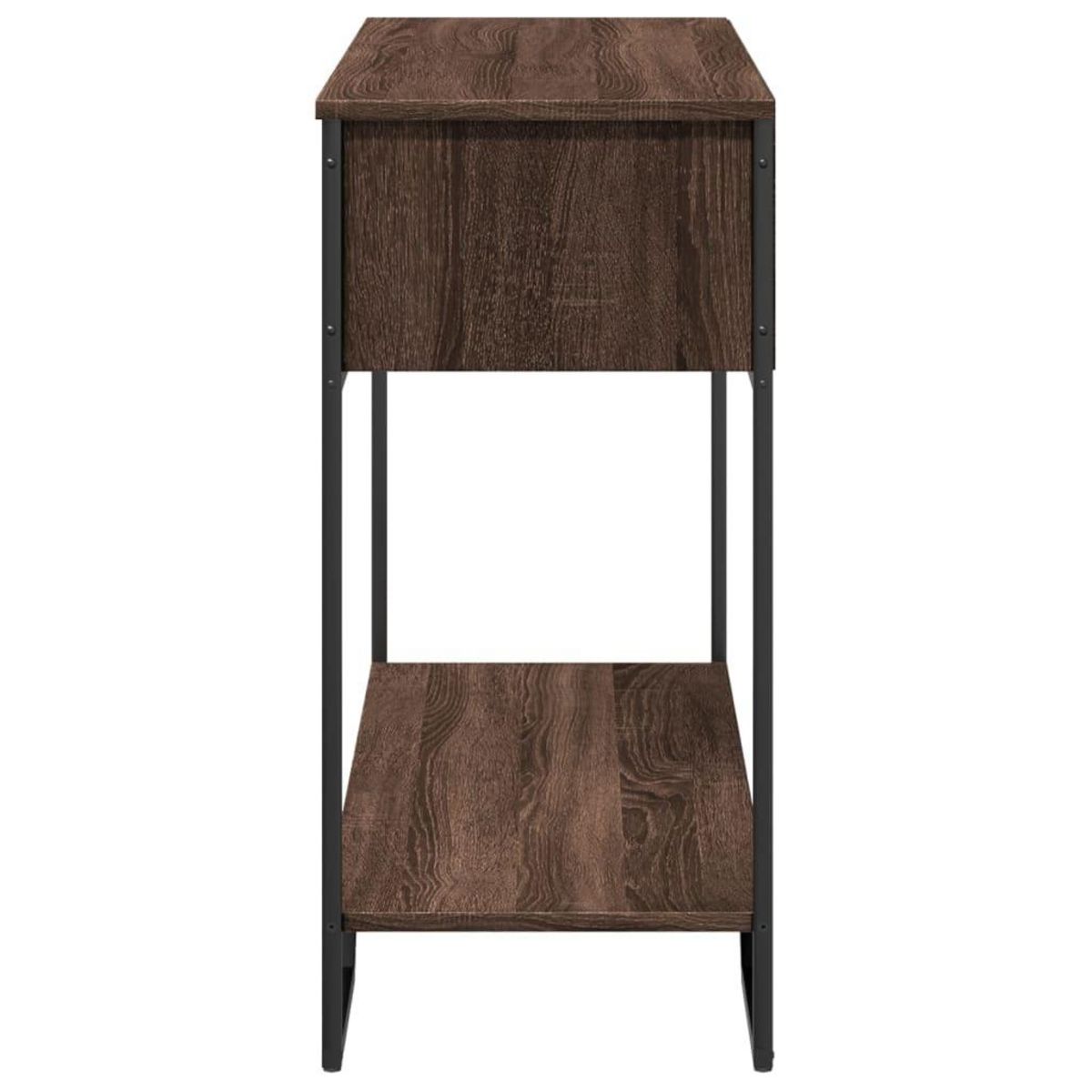 VIDAXL Table console chene marron 100x35x74,5 cm bois d'ingenierie