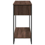 Voir la diapositive 5 : VIDAXL Table console chene marron 100x35x74,5 cm bois d'ingenierie