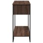 Voir la diapositive 5 : VIDAXL Table console chene marron 100x35x74,5 cm bois d'ingenierie