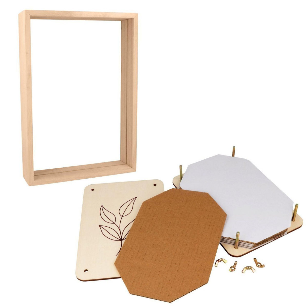 Artemio Herbier + cadre en bois 31 cm