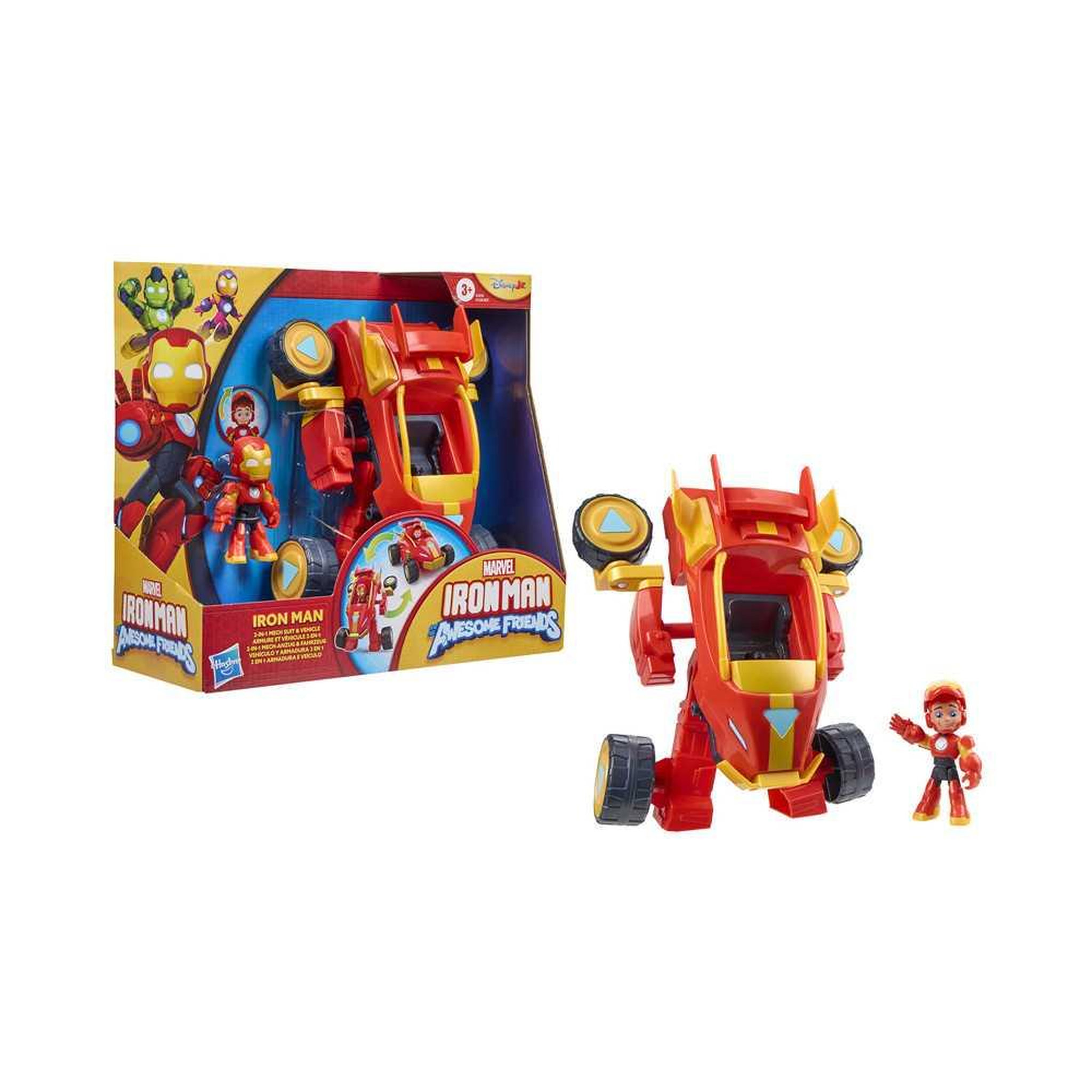 Voir la diapositive 2 : HASBRO Véhicule 2 en 1 et figurine Iron man Modèle choisi aléatoirement Hasbro HAOG12585L0