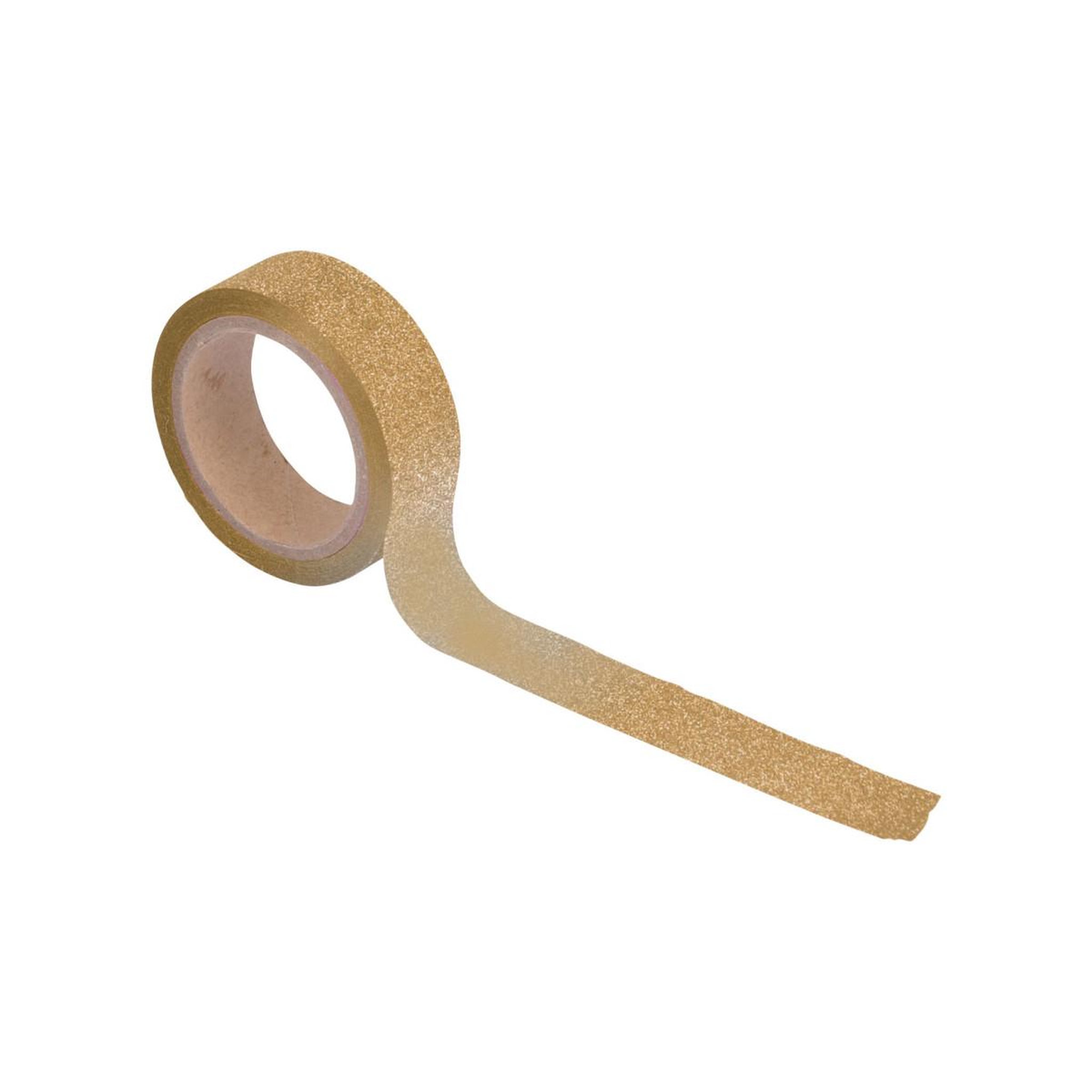HOMEA Ruban masking tape  créatif  5m or pailleté