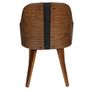 Voir la diapositive 3 : The Home Deco Factory Fauteuil design rétro Nash - Noir