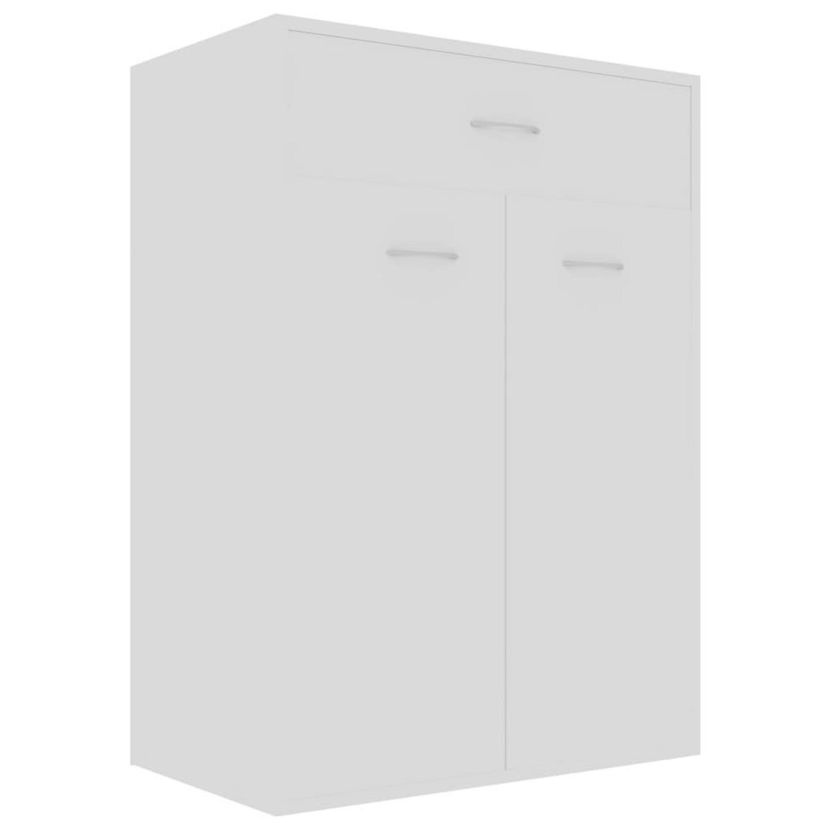 VIDAXL Armoire a chaussures Blanc 60x35x84 cm Bois d'ingenierie