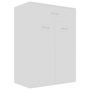 Voir la diapositive 2 : VIDAXL Armoire a chaussures Blanc 60x35x84 cm Bois d'ingenierie