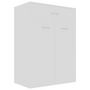Voir la diapositive 2 : VIDAXL Armoire a chaussures Blanc 60x35x84 cm Bois d'ingenierie