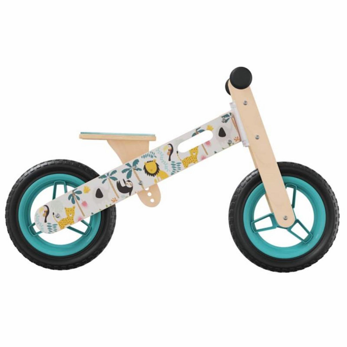 VIDAXL Vélo d équilibre pour enfants imprimé bleu