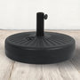 Voir la diapositive 1 : CONCEPT USINE Pied de parasol circulaire en plastique résistant noir PARASOL