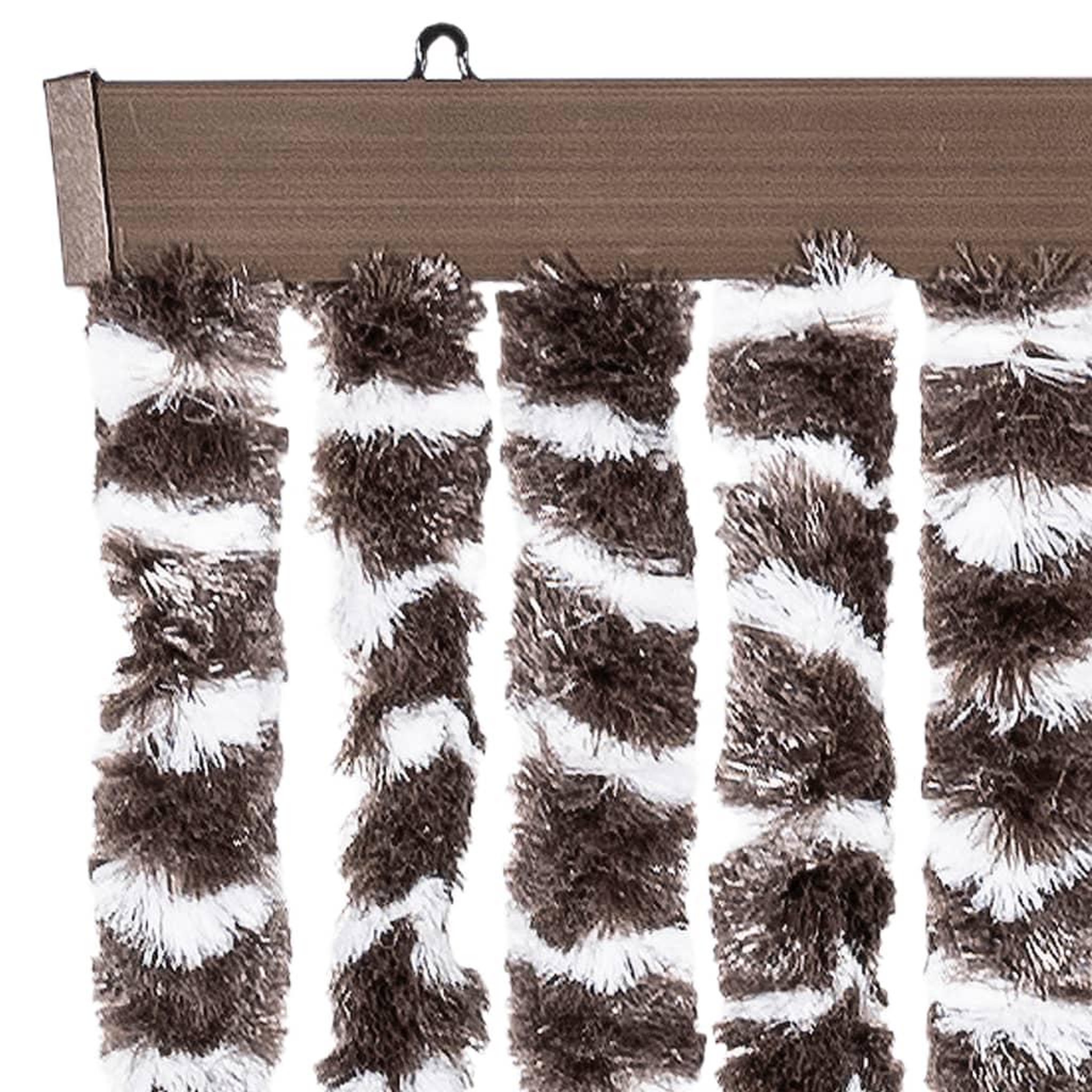 Voir la diapositive 4 : VIDAXL Moustiquaire Marron et blanc 90x220 cm Chenille
