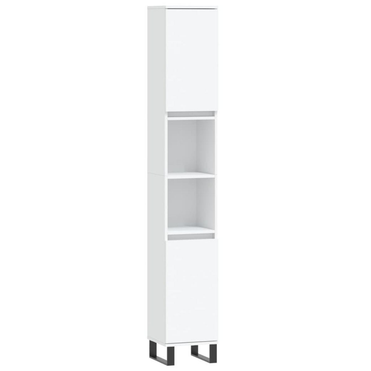 VIDAXL Armoire de salle de bain blanc 30x30x190 cm bois d'ingenierie