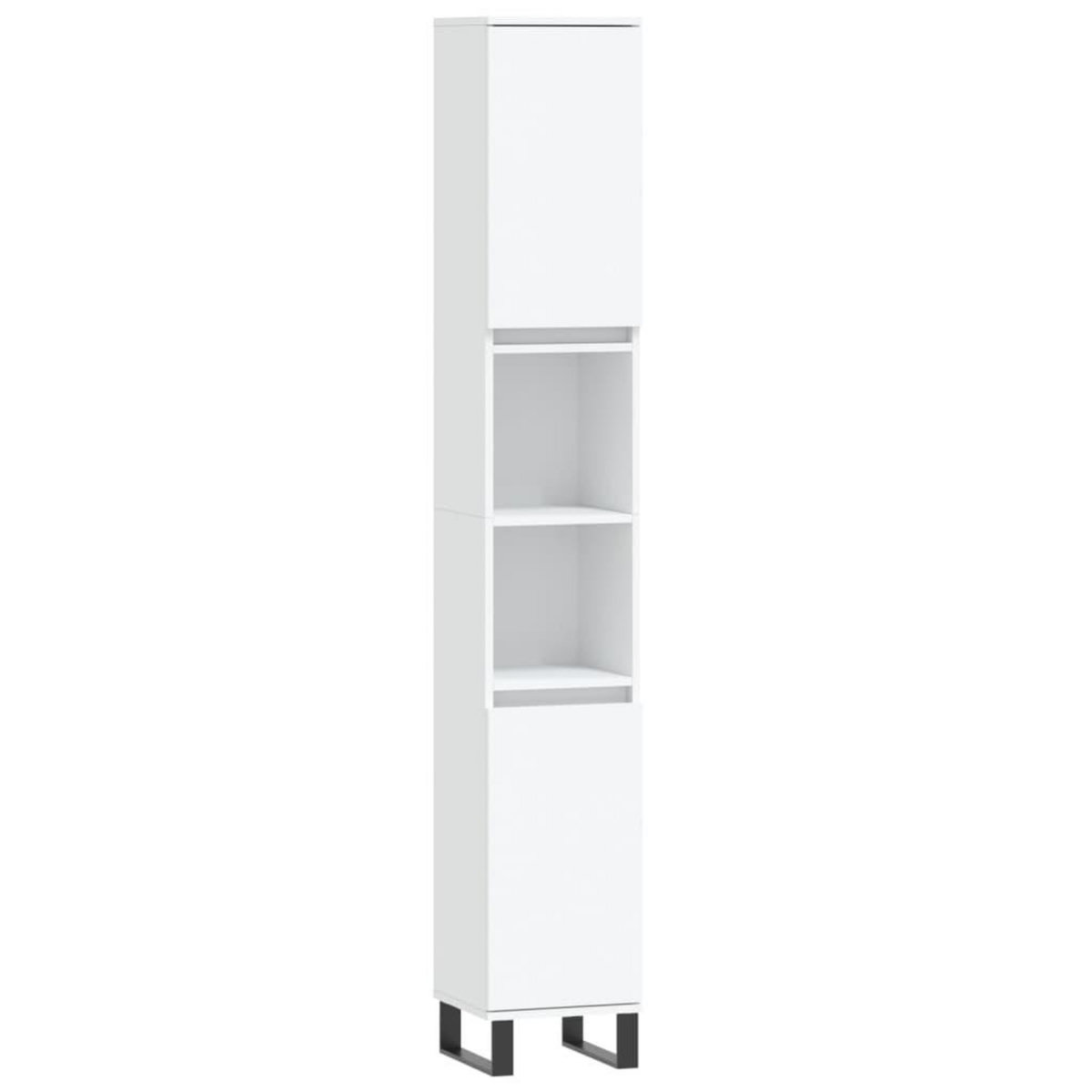 VIDAXL Armoire de salle de bain blanc 30x30x190 cm bois d'ingenierie