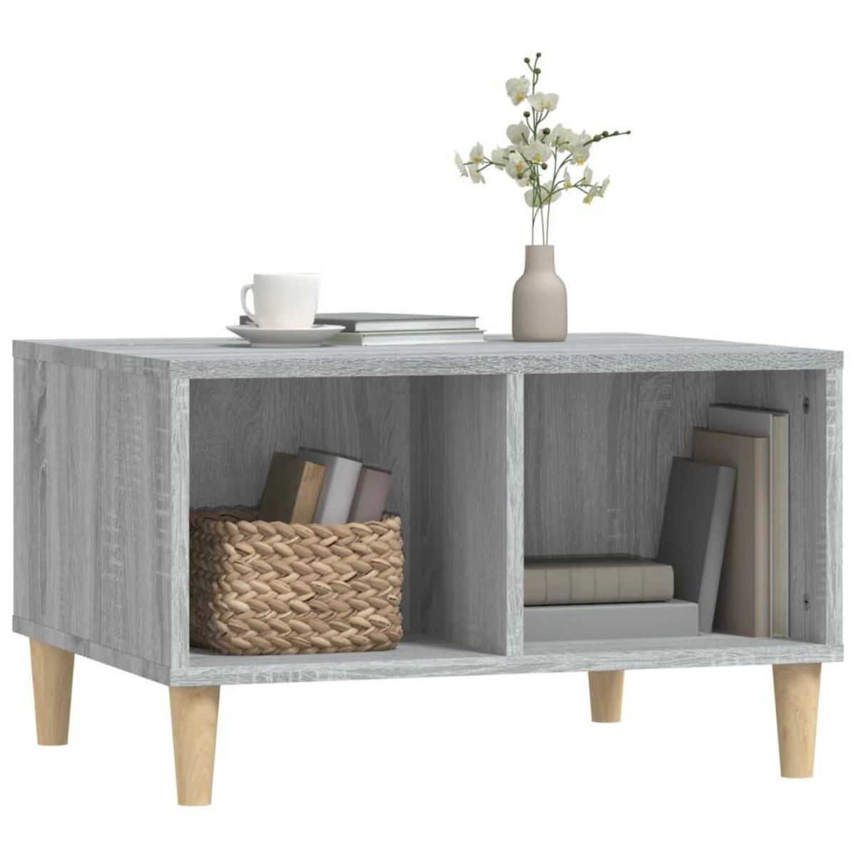 VIDAXL Table basse Sonoma gris 60x50x36,5 cm Bois d'ingenierie