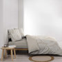 Voir la diapositive 4 : Douceur d'Intérieur Housse de couette 240x220 + 2 taies AMANDA 100% coton 57fils