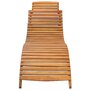 VIDAXL Chaise longue de jardin avec coussin Bois d'acacia solide