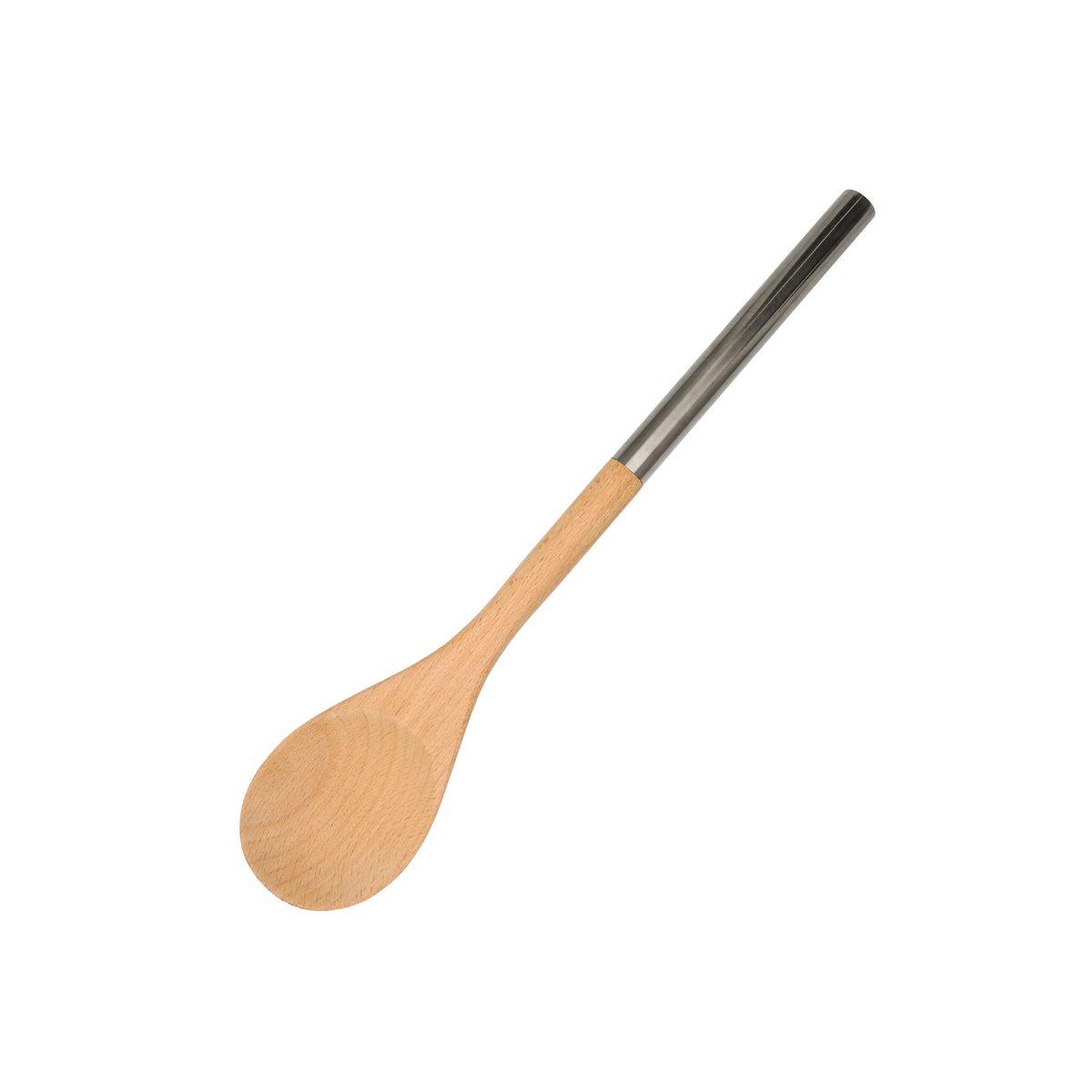 Voir la diapositive 1 : Fackelmann Cuillère en bois manche inox 34 cm Fackelmann Boissellerie