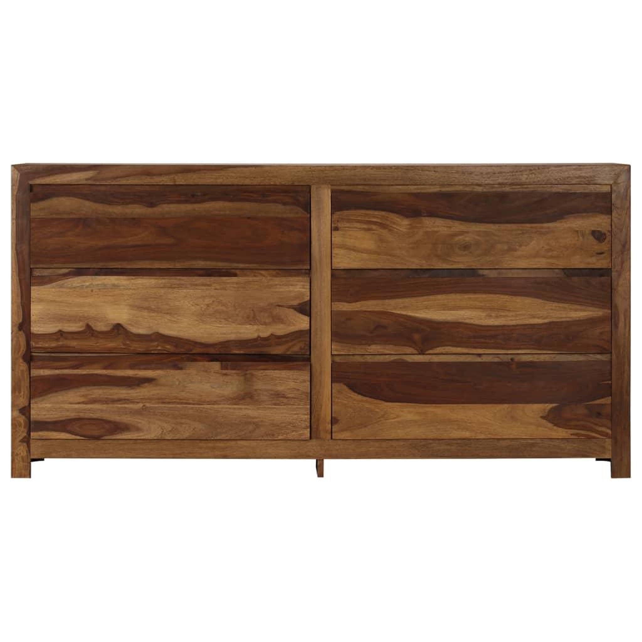 Voir la diapositive 2 : VIDAXL Meuble a tiroirs Bois massif de Sesham 160x40x80 cm