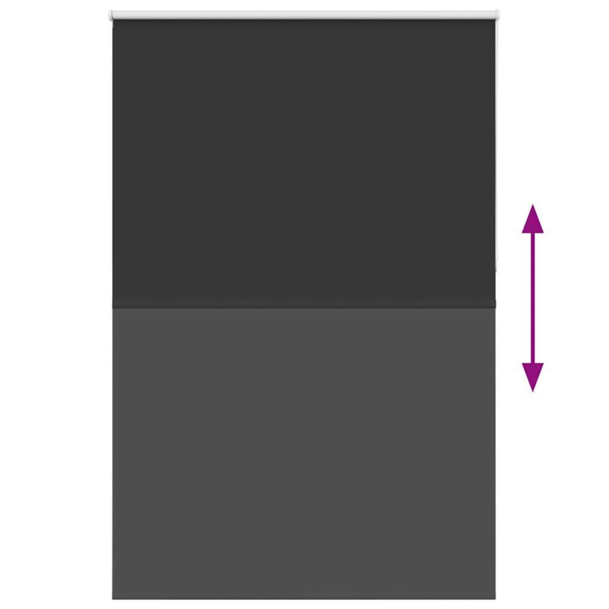 VIDAXL Store enrouleur occultant largeur du tissu 146,6 cm polyester