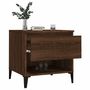 Voir la diapositive 5 : VIDAXL Table d'appoint Chene marron 50x46x50 cm Bois d'ingenierie