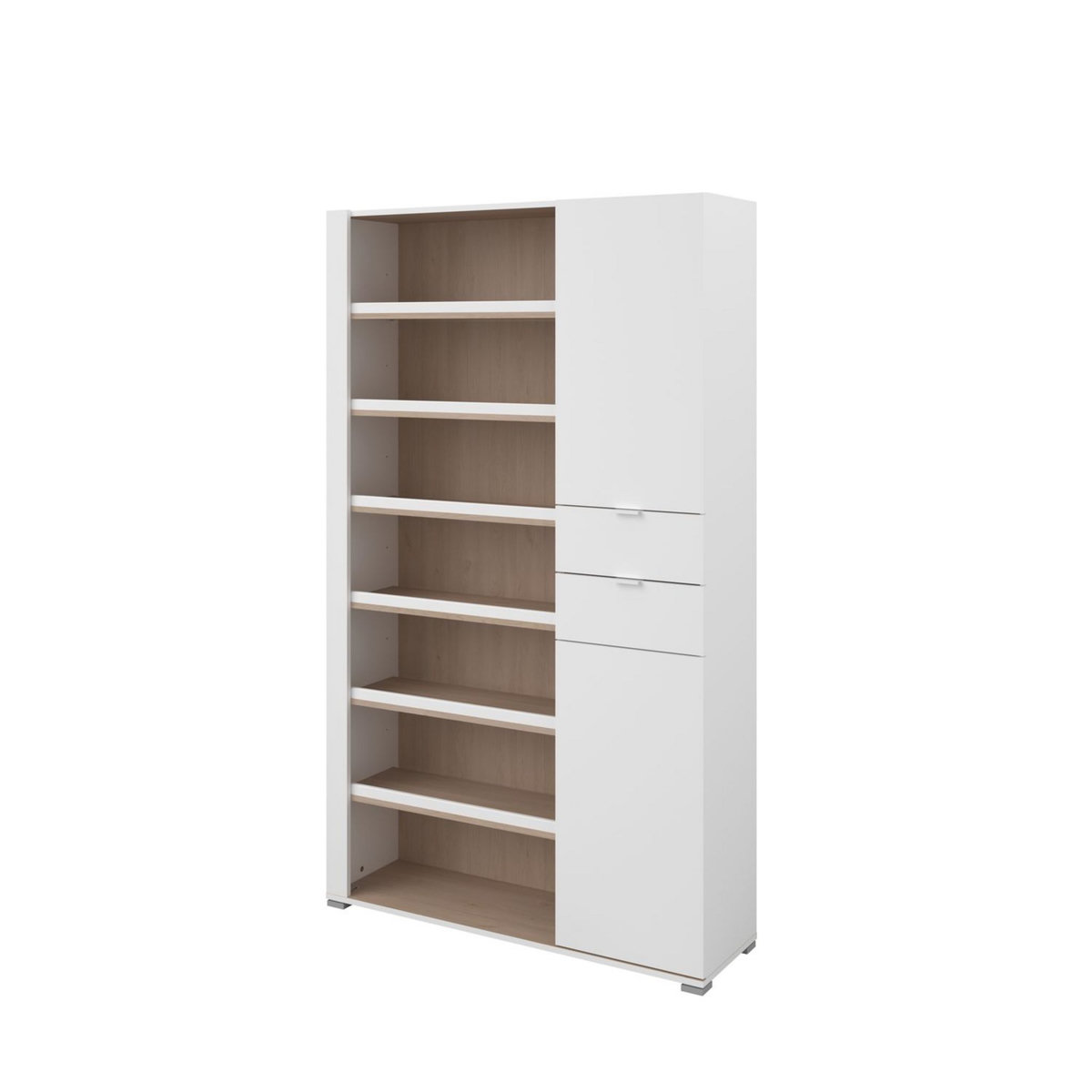 Meuble à chaussures multi-rangements éclairage LED JACKY