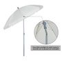Voir la diapositive 6 : OUTSUNNY Parasol inclinable octogonal de jardin Ø 2,2 x 2,3 H m métal polyester crème