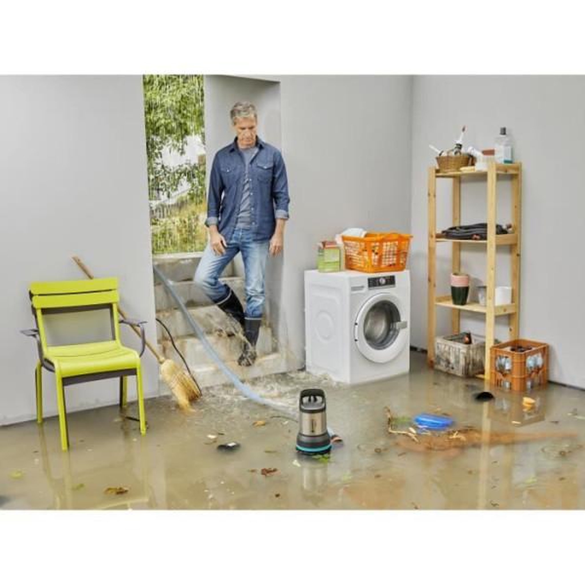 Voir la diapositive 5 : Gardena GARDENA Pompe devacuation eaux chargees 25000