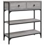 Voir la diapositive 2 : VIDAXL Table console sonoma gris 72,5x25x75 cm bois d'ingenierie