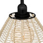 Voir la diapositive 2 : ATMOSPHERA Lampadaire en Métal  Delia  149cm Noir & Naturel