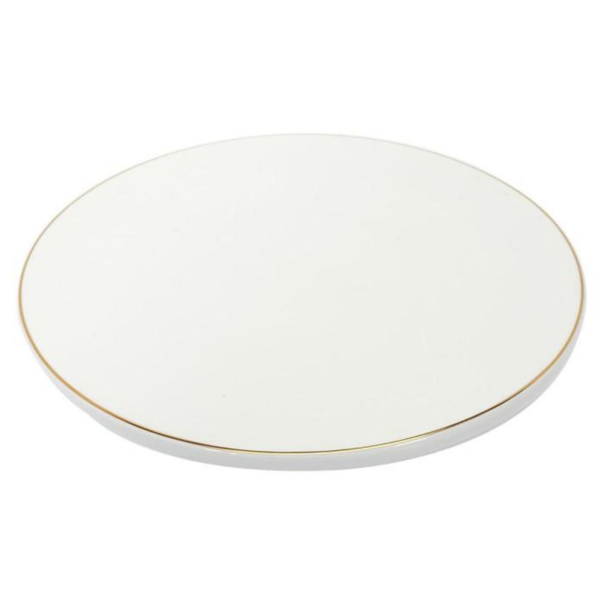 Paris Prix Support à Gâteau Design  Liseré  31cm Blanc & Or