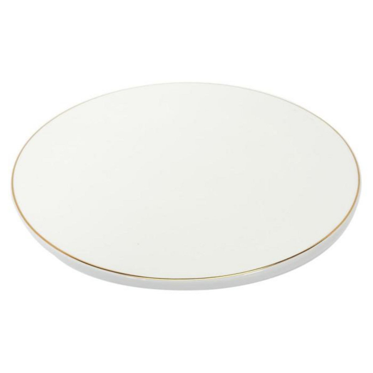 Paris Prix Support à Gâteau Design  Liseré  31cm Blanc & Or