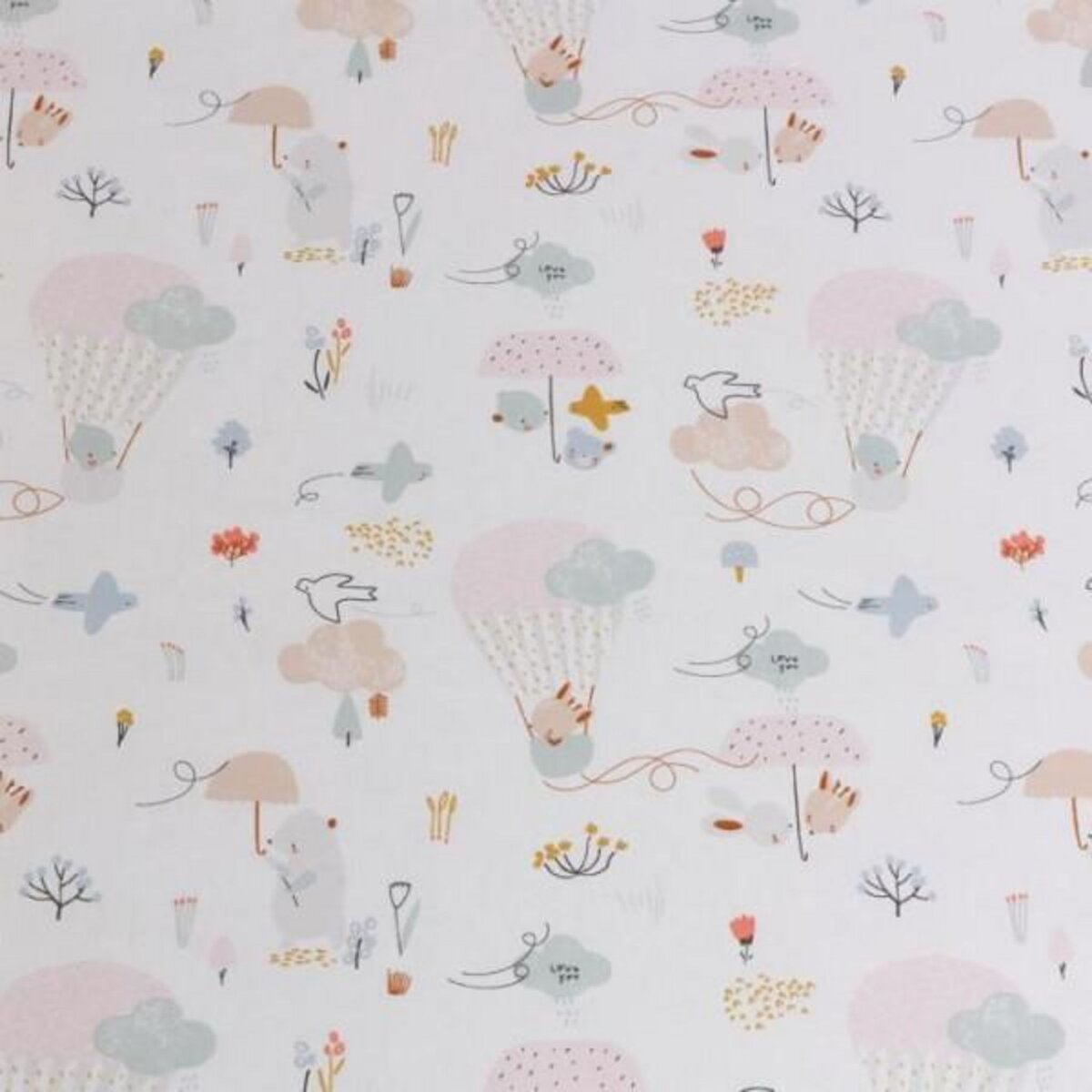 TINEO Matelas nomade Balloons - 120 x 60 x 4 cm - Blanc - TINEO