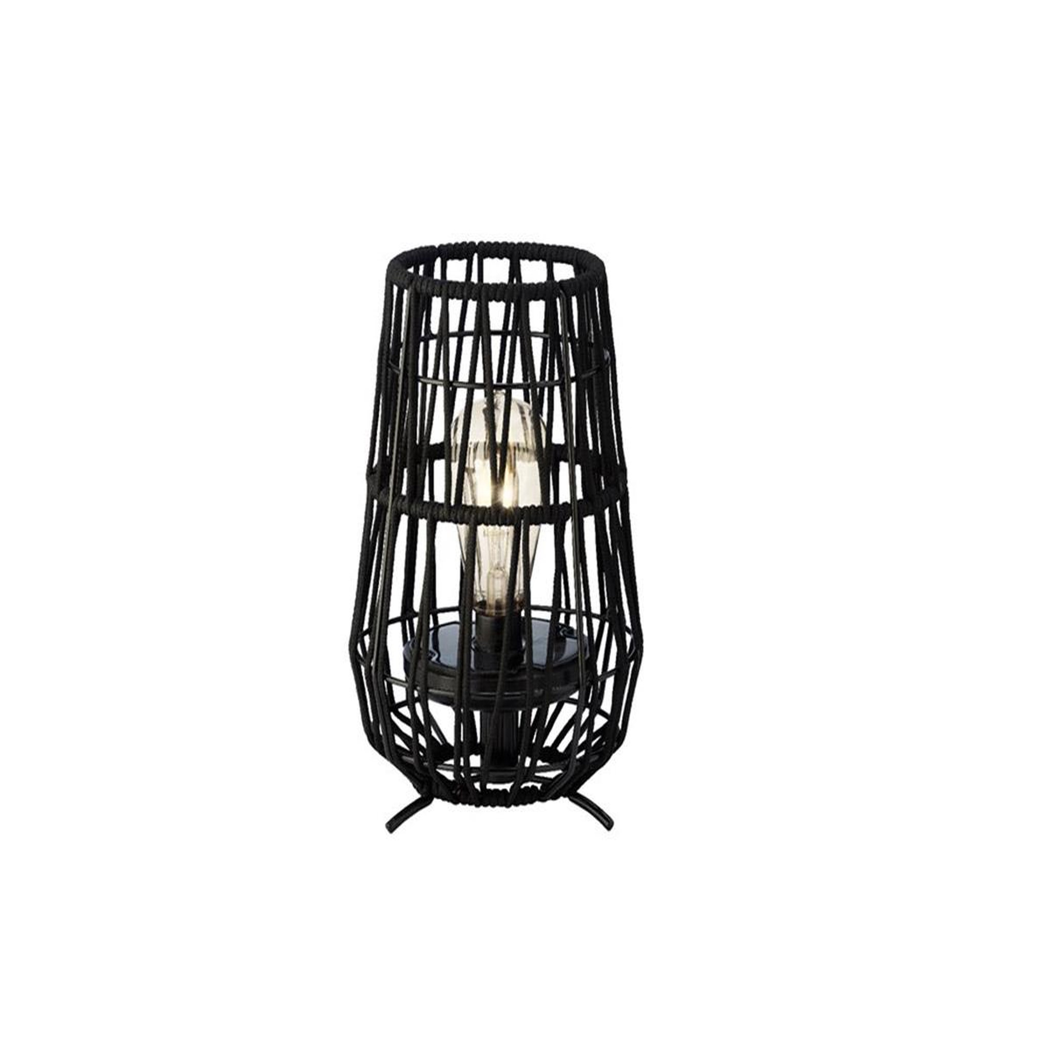 JARDIDECO Lanterne de jardin solaire décorative noire - Ø 18 x 27,5 cm - Jardideco